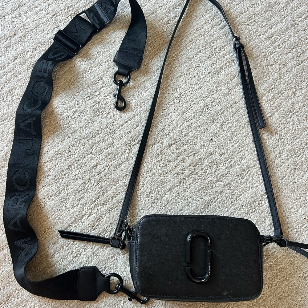 Marc Jacobs Black Snapshot Crossbody